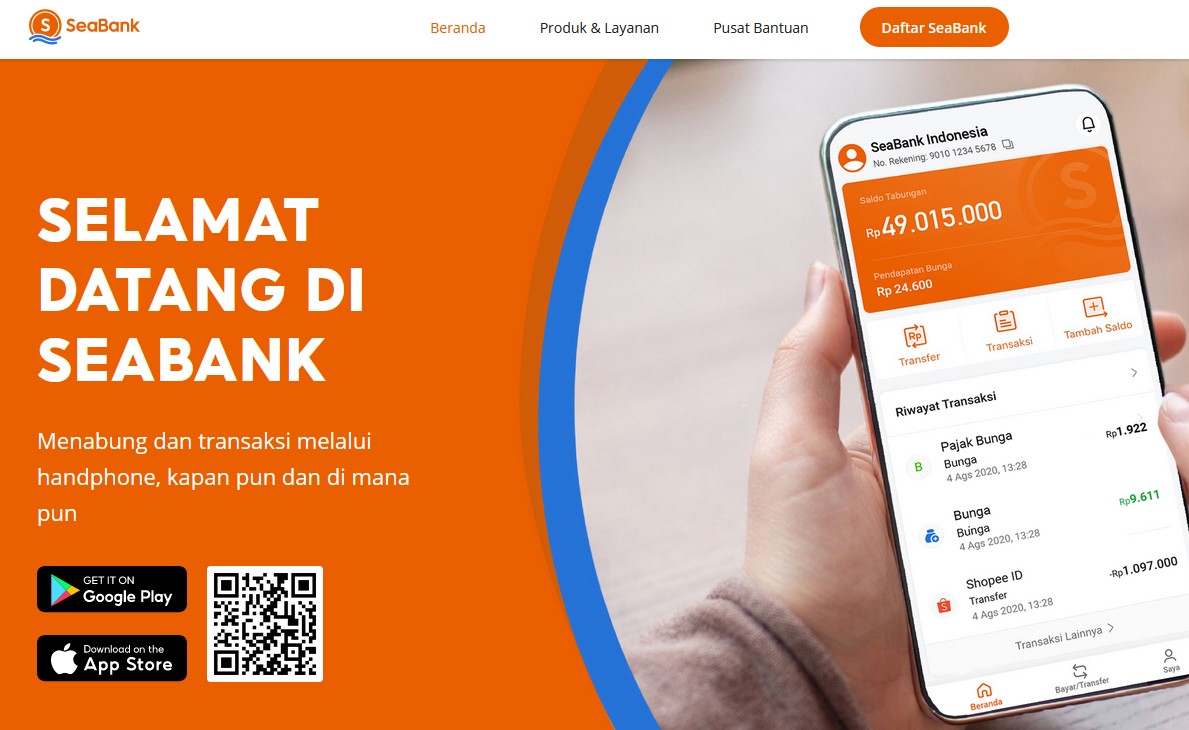 SeaBank, aplikasi perbankan penghasil uang Rp 100 ribu perhari dengan mudah