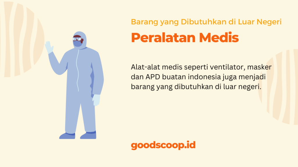 APD buatan indonesia juga menjadi barang yang dibutuhkan di luar negeri. | via goodscoop.id